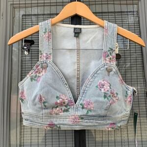 Wild Fable Women’s Denim Cropped-Top Size XS NWT